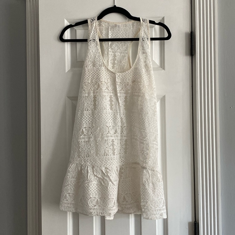 Zinke crocheted bathing suit coverup - off white Medium
